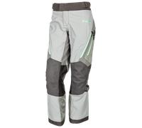Klim Artemis S22, pantaloni tessili Gore-Tex donne 8 male Grigio Chiaro/Grigio/Verde Menta