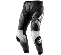 Pantaloni moto in pelle Rebelhorn Inferno bianco e nero 62