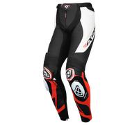 Ixon Vortex 3 Pantaloni in pelle da moto, nero-bianco-rosso, taglia 3XL per maschi
