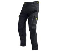 Pantaloni moto Shot Climatic nero-giallo fluo 42