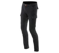 Dainese Cargo Slim Tapered Pantaloni tessili da moto, nero, taglia 38 per maschi