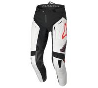 Macna Chameleon-1 Pantaloni da motocross, nero-bianco-rosso, taglia S