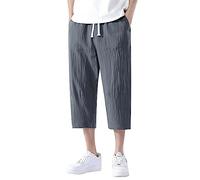 Pantaloni MTB Enduro Uomo Pantaloncini Thai Boxe Uomo Pantaloni Pigiama Uomo con Elastico Caviglia Pantaloni Luomo Larghi Pantaloni Baggy Neri Uomo Pantaloni Uomo Estivi Leggeri Cargo