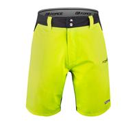 Pantaloni MTB FORCE F BLADE con fondello gel FLUO NERO - Taglia: M