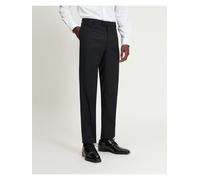 Pantaloni Neri Ben Sherman Slim Fit In Lana Leggeri Eleganti Con Frontale Piatto