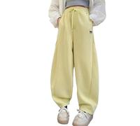 Pantaloni Palazzo Ragazze Baggy Elastica lavati Adolescenti Hip Hop Jeans Casual per attività all'Aria Aperta Unici e Eleganti Il Tempo Libero