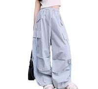 Pantaloni Palazzo Ragazze,Larghi Casual Pantalone Tuta Ragazze per attività all'Aria Aperta Lunghi Hip Hop Leggeri con vestibilità Larga Bambini Medio-Grandi e Grandi