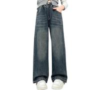 Pantaloni Palazzo Ragazze,Pantalone Tuta Ragazze da Jogging Gamba Dritta Jeans Casual per attività all'Aria Aperta Cargo Streetwear Pantalone 3-15 Anni