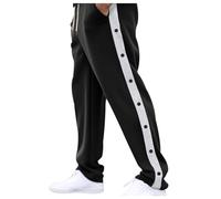 Pantaloni Palestra Uomo Larghi Lino Leggeri Cavallo Offerta Felpato Elegante Vergine Catarifrangenti Laccio Biker Camicie su Colorate Cool Bicolore Disegno Fulmini Senape Risvoltini