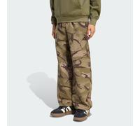 adidas Uomo Seasonal Essentials Camo Woven Parachute Pants, Multicolor/Aurora Coffee/Olive Strata/Khaki Six, XL