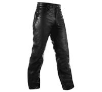 Pantaloni pelle moto Custom Chopper Jeans 5 Tasche Jeans Cuoio American
