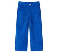 Pantaloni per Bambini in Velluto a Coste Blu Cobalto 128