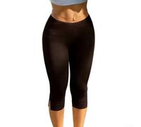 Pantaloni per capri Donna per slim Fit Elastici con Spacco Pantaloni | Vita elastica , spacco laterale stylish, vestibilità per slim che slancia la figura