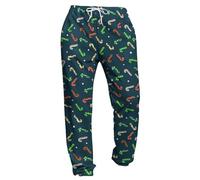 Pantaloni per il tempo libero da uomo stampati versatili con design alla moda, tessuto confortevole e traspirante per tutti i giorni, avventure all'aria aperta, viaggi, perfetti in ogni occasione
