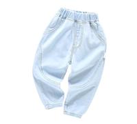 Pantaloni per il tempo libero per ragazzi, pantaloni da jogging con elastico in vita per bambini di età compresa tra 2 e 7 anni, primavera ed estate, comodi pantaloni lunghi in tinta unita, con gamba