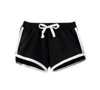 - Pantaloni per la casa, pantaloncini medi e grandi, sport estivi, pantaloni casual e pantaloni da pigiameria bambina vestito ragazzo matrimonio, Nero , 5-6 Jahre
