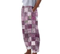 Pantaloni per la Casa Pantaloni Pigiama A Quadri Comodo e Termico Pantaloni Accoglienti Soffici Pantaloni Sportivi Pigiama Lungo Casual per Casa, rosa, L