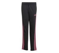 Pantaloni per ragazze Adidas Kids Essentials 3-Stripes - black/pink fuchsia - Nero (152 cm)