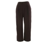 Pantaloni Piegati Corti Da Donna Joan Vass Marrone Terra