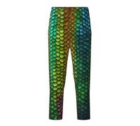 Pantaloni pigiama alla moda con stampa magica, per tempo libero, tempo libero, tempo libero, tempo libero, sport e feste a tema, Nero , Small