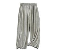 Pantaloni pigiama da donna a gamba larga, pantaloni da pigiama in modal da | Pantaloni da notte larghi Pantaloni da notte leggeri Pantaloni da notte elasticizzati in vita Pantaloni da salotto per la