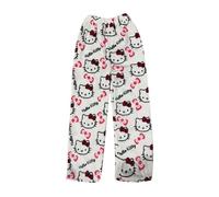 Pantaloni Pigiama Donna Flanella Cartoon Anime Kawaii Pigiami Lunghi Morbido Comodo Caldo Invernale Pigiamino Pile Casual la Casa Pantalone da Notte per Donna Ragazza Bambina