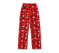 Pantaloni Pigiama Donna Lungo Flanella Kitty Stampa di Cartoni Animati Anime Kawaii Pigiami Morbido Comodo Caldo Pile Casual Casa Pigiamino Pantalone da Notte Autunno Inverno