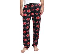 Pantaloni Pigiama Naruto Akatsuki Red Clouds, Nero, XXL
