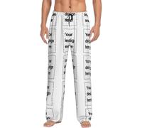 Pantaloni pigiama natalizi personalizzati con stampa patch Yuletide | Costruisci i tuoi modelli natalizi su comodi pantaloni da notte, aggiungi vibrazioni gioiose alle notti di vacanza in