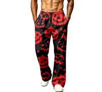 Pantaloni Pigiama Uomo con Elastico,Pantaloni da Casa Uomo Larghi