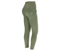 Pantaloni push up WR.UP® 7/8 vita alta in jersey drill eco