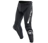 Pantaloni regolari in pelle Dainese Super Speed - nero/bianco (622)
