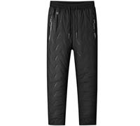 Pantaloni riscaldati con 10 Zone di Riscaldamento, Pantaloni Invernali Termici Foderati in Pile Unisex a 3 Livelli(L)