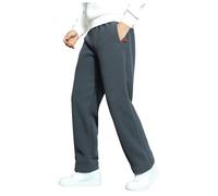 Pantaloni Sci Uomo, Pantaloni da Uomo Invernali Imbottiti e ispessiti, Pantaloni Casual da Viaggio all'aperto (Grey, XXXL)