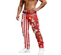 Pantaloni Sci Uomo Stretti Pantalone Chinos Coste Outdoor Risvolto Leg Combat Giardiniere Laccio Morbido Dietro Campana Schizzi Sfilacciati Significa Sabbia Croce Muccati Wampum