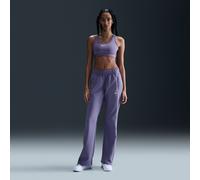 Pantaloni slim fit a vita media in maglia Nike Windrunner - Donna - Viola L (IT 48-50)