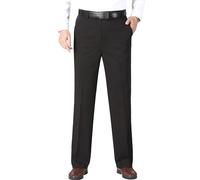 Pantaloni Slim Fit Chino per gli Uomini Pantaloni Classico Primavera/Estate Uomo d'affari Costume Stretch Conico, Nero , 40
