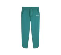 Pantaloni slim fit in jersey con dettagli floreali
