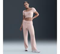 Pantaloni slim fit in maglia Nike Phoenix Cozy Bouclé - Donna - Rosa S (IT 40-42)