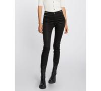 Pantaloni slim spalmati lunghezza 30 Nero 40 (IT) - 36 (FR) Tinta unita