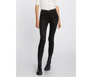 Pantaloni slim spalmati lunghezza 30 Nero 40 (IT) - 36 (FR) Tinta unita