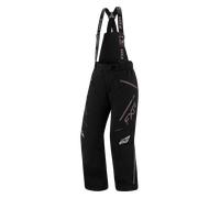 FXR Edge Pantaloni con bretelle da donna in motoslitta, nero-porpora, taglia L 34 per donne
