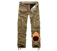 Pantaloni Softshell Uomo Pantaloni Tattici all'aperto Pantaloni da Combattimento Pantaloni Cargo da Lavoro con Tasche Multiple