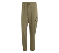 adidas Uomo Essentials Small Logo CARGP Pant, Olive Strata/Black, XS