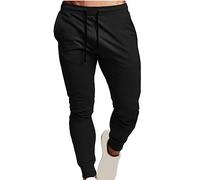 Pantaloni sportivi da uomo con polsini stretti pantaloni casual comodi tinta unita versatili pantaloni da jogging pantaloni da tuta elasticizzati in vita pantaloni da corsa da allenamento pantaloni