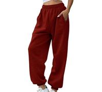 Pantaloni Sportivi Donna della Tuta a Vita Alta e a Gamba Larga Casual Elastici con Tasche Comodi Larghi Sport Allenamento Palestra Fascia Elastica Sweatpants pantaloni corsa donna Scalza I Granuli