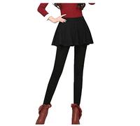 Pantaloni Sportivi Donna-Leggins Donna-Leggings Ispessire Slim Gonna Tight Women Stretch Plus Pantaloni Autumn Velvet Winter Pantaloni (Black, XXXL)