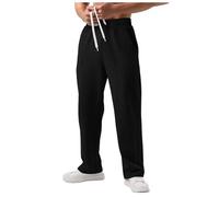 Pantaloni Sportivi Uomo Pantaloni da Salotto da Uomo con Tasche Loose Fit Pantaloni in Cotone E Lino Lavoro Trousers Resistenti Pantaloni Giapponesi con Polsini Impermeabile Hiking Pants Outdoor