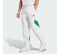adidas Performance - Stadium - Pantaloni bianchi e verdi-Bianco XL