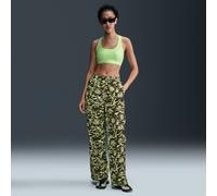 Pantaloni stampati a vita media in tessuto con protezione UV Nike Windrunner - Donna - Giallo XL (IT 52-54)